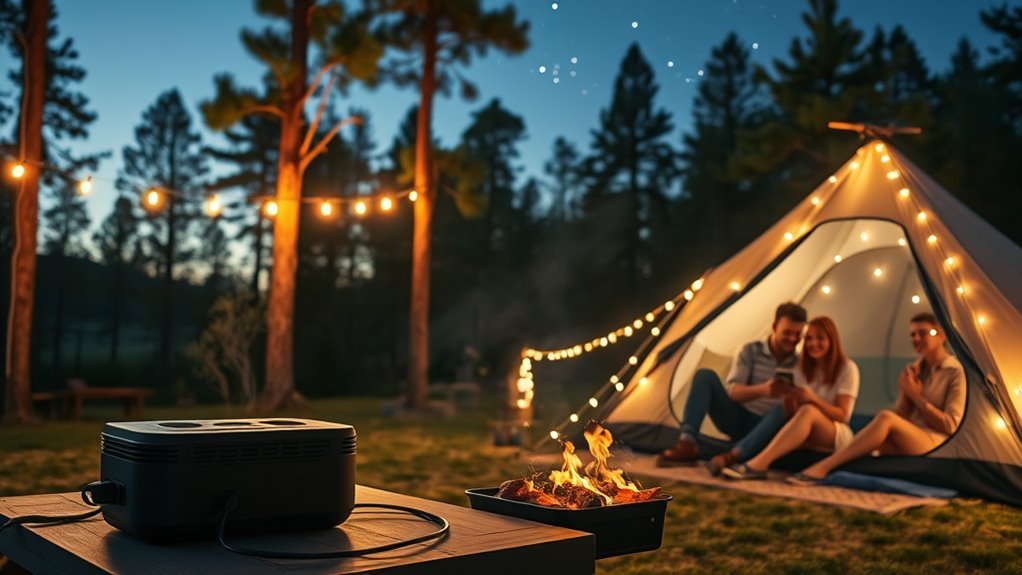 portable power boosts camping