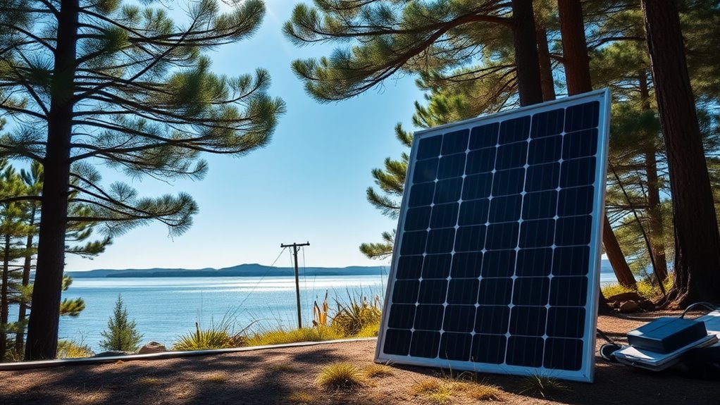 portable solar power setup